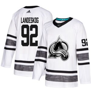 Colorado Avalanche Trikot #92 Gabriel Landeskog Weiß 2019 All-Star Stitched